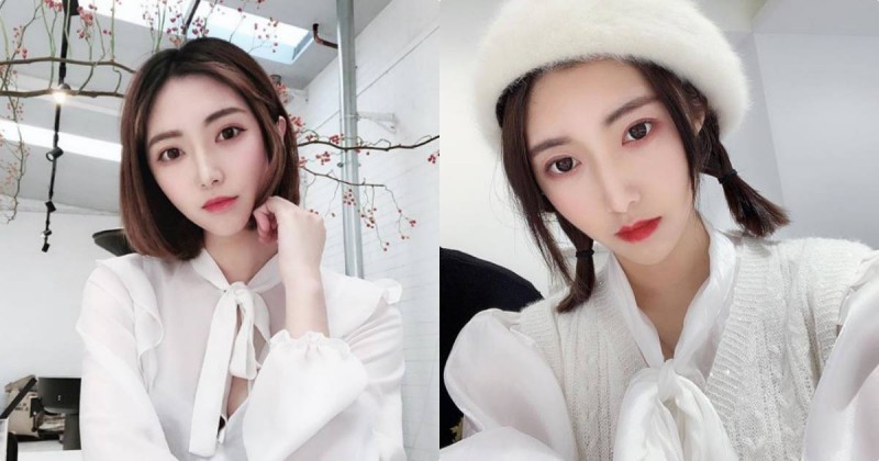 【BTC365币投】好萌！白皙紅唇酷妹「Sophia」，尖尖瓜子臉超上鏡！