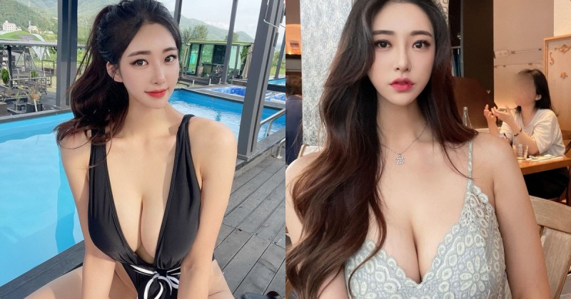 【BTC365币投】迷人正妹「穿上大深V泳裝」，「美乳視角太誘惑」粉絲反應好激烈！