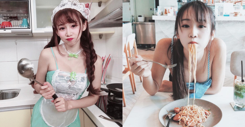 【BTC365币投】性感萌廚娘「機機 Shacy」獻上深夜私房料理　邀你一起吃她下的麵！