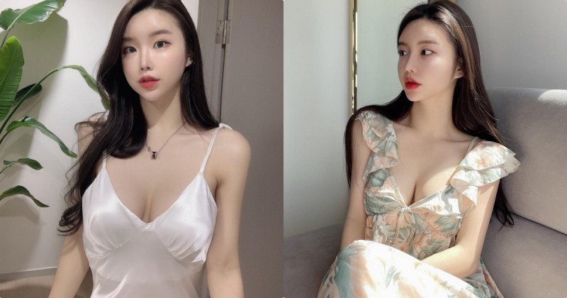 【BTC365币投】網拍正妹示範「性感低胸小洋裝」，「飽滿的美胸曲線」好明顯！