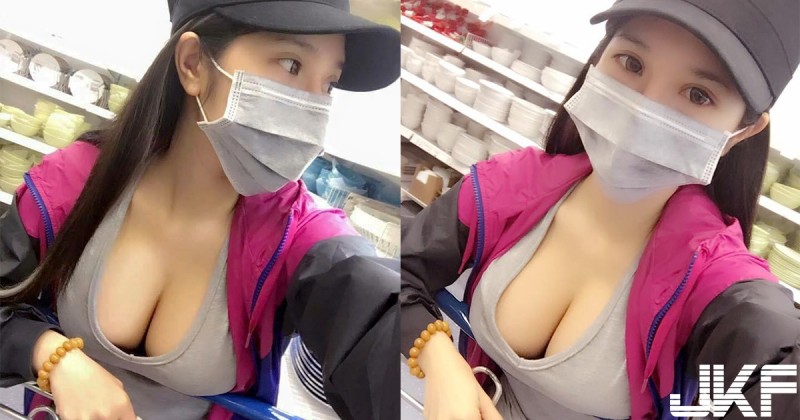 【BTC365币投】好猛！大賣場驚見「D奶乳媚娘」低胸爆乳太犯規！滿滿的「巨乳犒賞」讓人受不了…