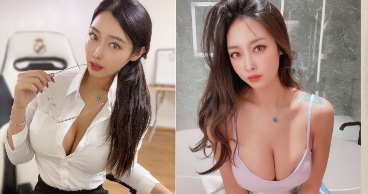 【BTC365币投】誘惑系辣模 Eunhye「低胸福利」放好放滿！身體微微一傾，事業線深不可測