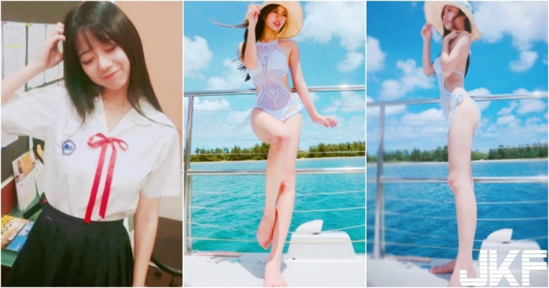 【BTC365币投】附中「性感學生妹」！清純可愛卻擁有「魔鬼身材」！長腿翹臀太犯規了啦！