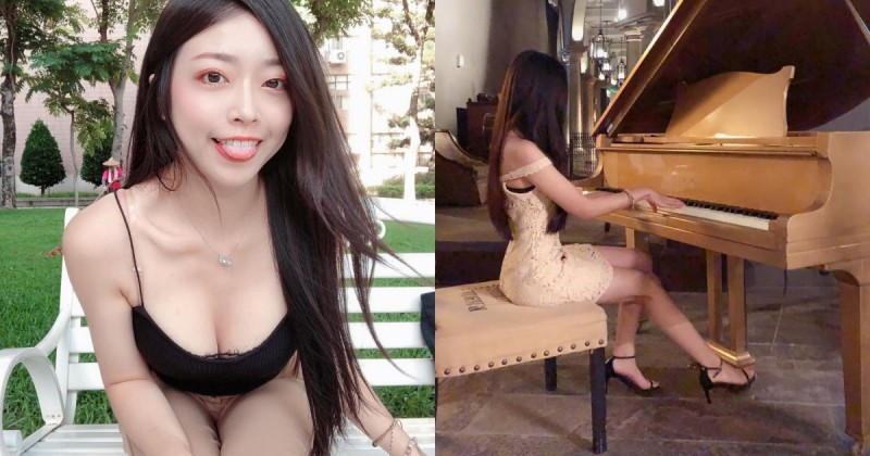 【BTC365币投】在金色三麥彈琴的「氣質正妹」妍妍兒，小洋裝藏不住好曲線，私下活潑又性感！