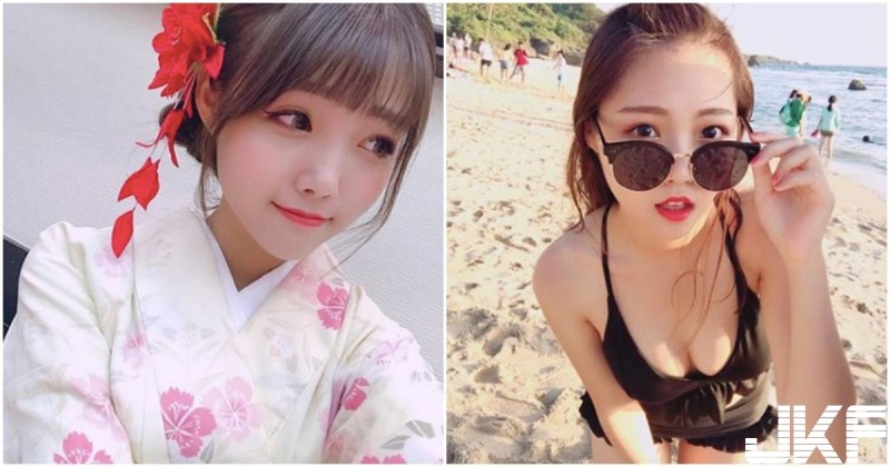 【BTC365币投】高雄甜美正妹比基尼好兇啊！前傾時「渾圓深溝」立刻現形！