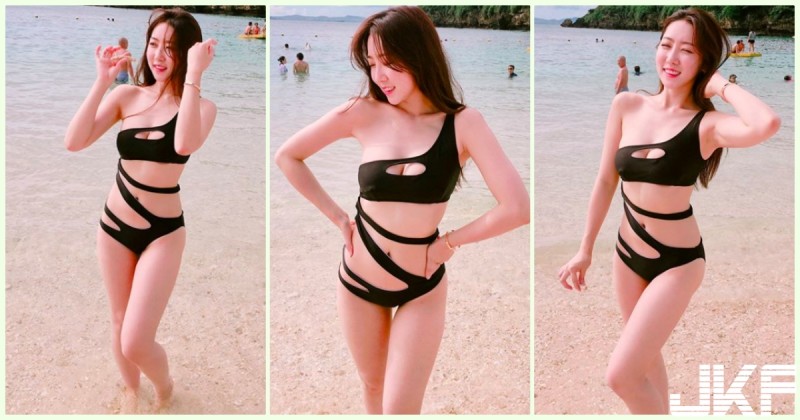 【BTC365币投】超火辣！爆乳「比基尼奶妹」海邊釋放乳量！邪惡的「美胸視角」真的好誘惑…