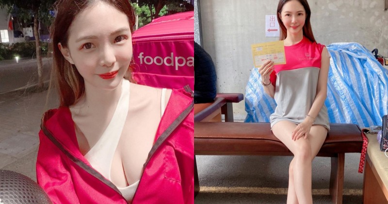 【BTC365币投】「爆乳正妹外送員」下班抽空打疫苗，「雪白美腿」讓人想在留觀區多坐一下！
