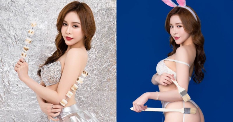 【BTC365币投】中秋火辣慾兔「Lena莉娜」陪你烤肉，超兇美乳勾起「食指大動」的慾望！