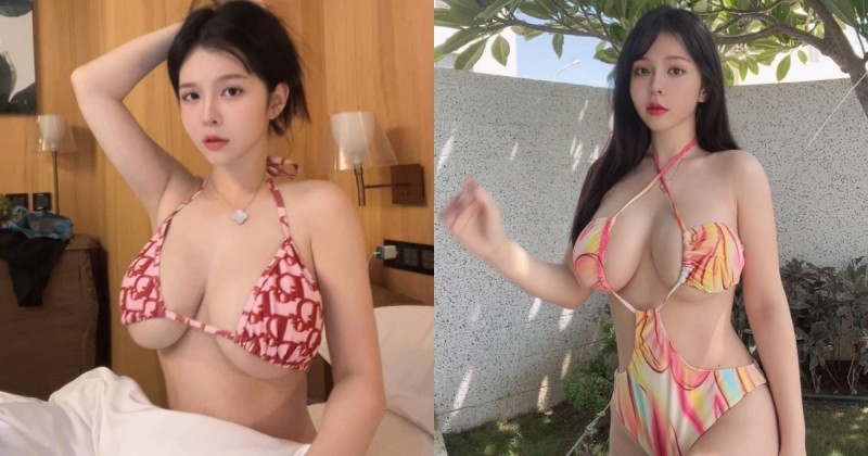 【BTC365币投】夏天到了！木瓜姊姊「Mandi香菱」秀出新泳裝，超火辣設計包不住豪乳