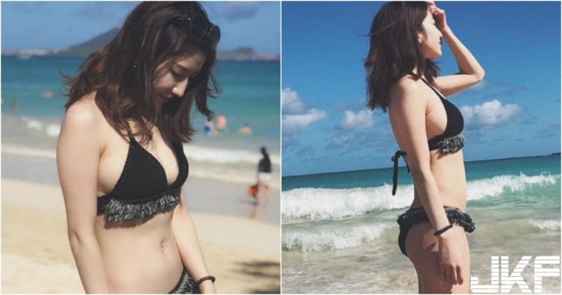 【BTC365币投】玩水啦！「飽滿美乳」櫻花妹海邊出沒！傲人上圍「溢出比基尼」畫面好誘人！