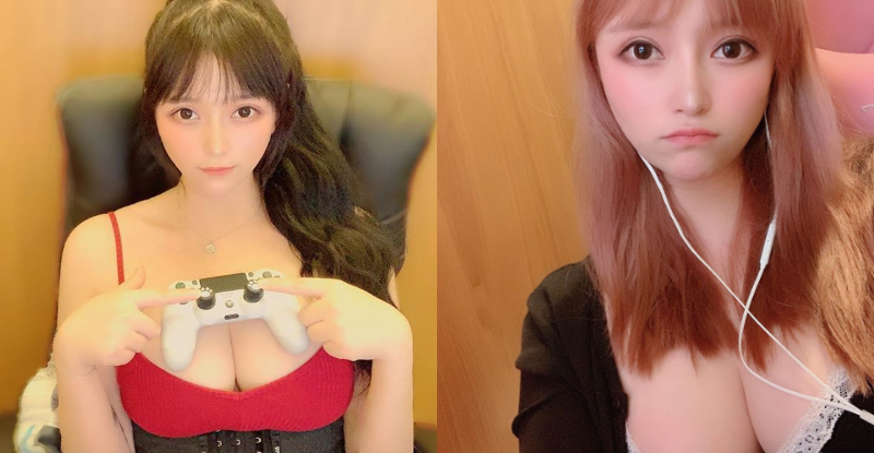 【BTC365币投】巨乳妹「湯粉兒」化身行動手把架　讓男友放下電玩將她撲倒