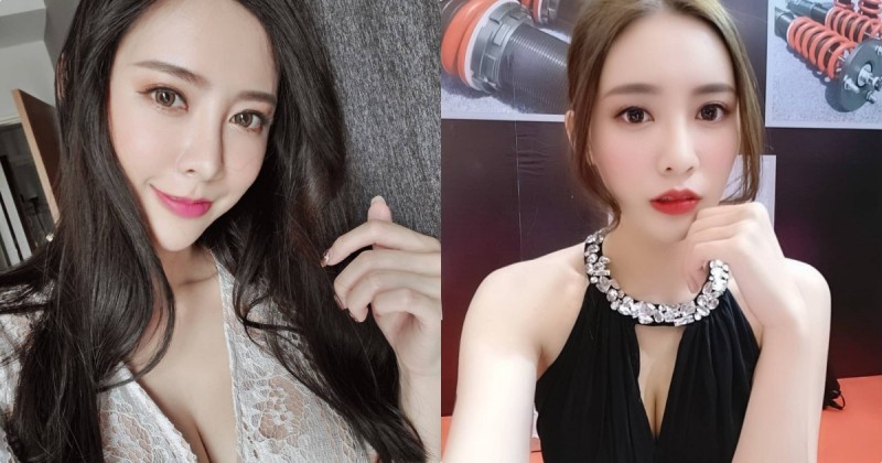 【BTC365币投】顏值好高！氣質展場女神「MISS MO」，深V裝的事業線太誘惑！
