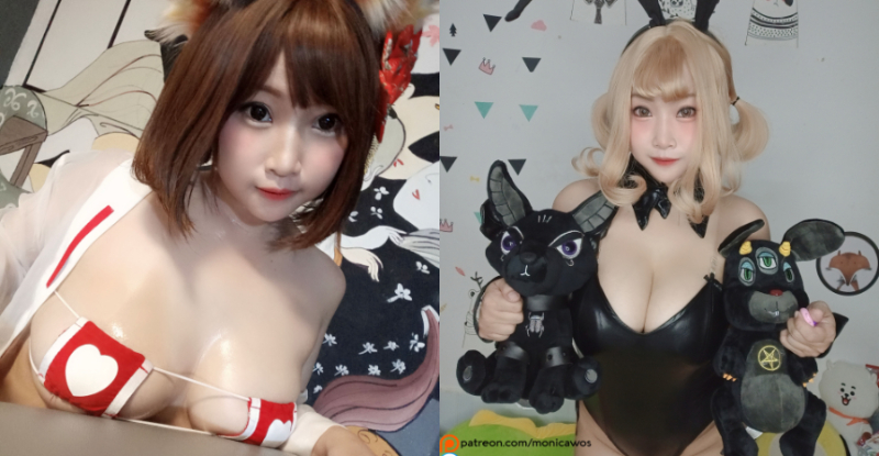 【BTC365币投】正宗「夾」娃娃！爆乳Coser大奶無處安放　到處乳壓、溢奶太狂放啦！