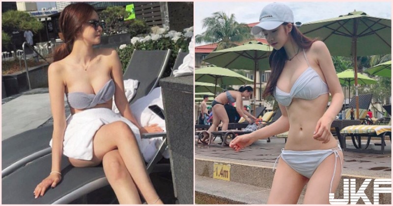 【BTC365币投】泳池邊驚見「白嫩美乳妹」那形狀也太犯規！滿滿的「惹火乳照」讓人受不了…