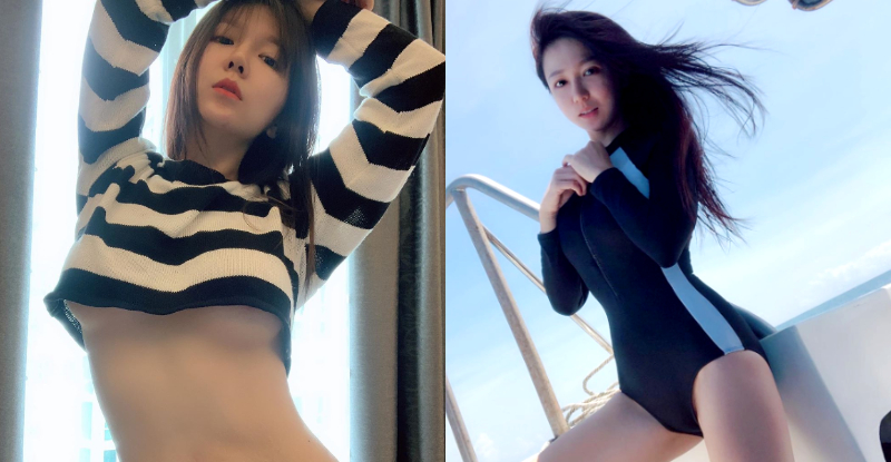 【BTC365币投】大馬清新正妹！「娘娘Angel Lau」清秀臉龐與猖狂美體大反差，猛辣嫩乳從下溢出太犯規！
