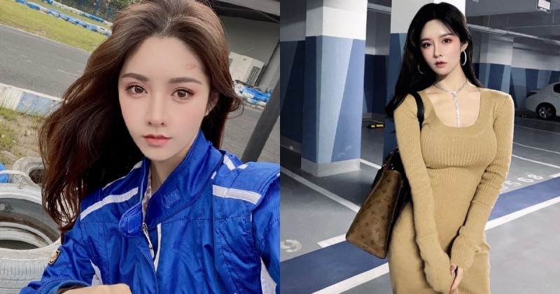 【BTC365币投】大眼甜美「正妹賽車手」Miss野羊，還是中國美術學院的「美女畢業生」！